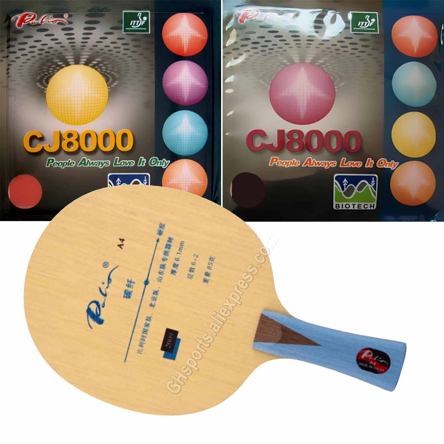 Table Tennis Grip Types - Raquete Pro Combo Palio A4 A